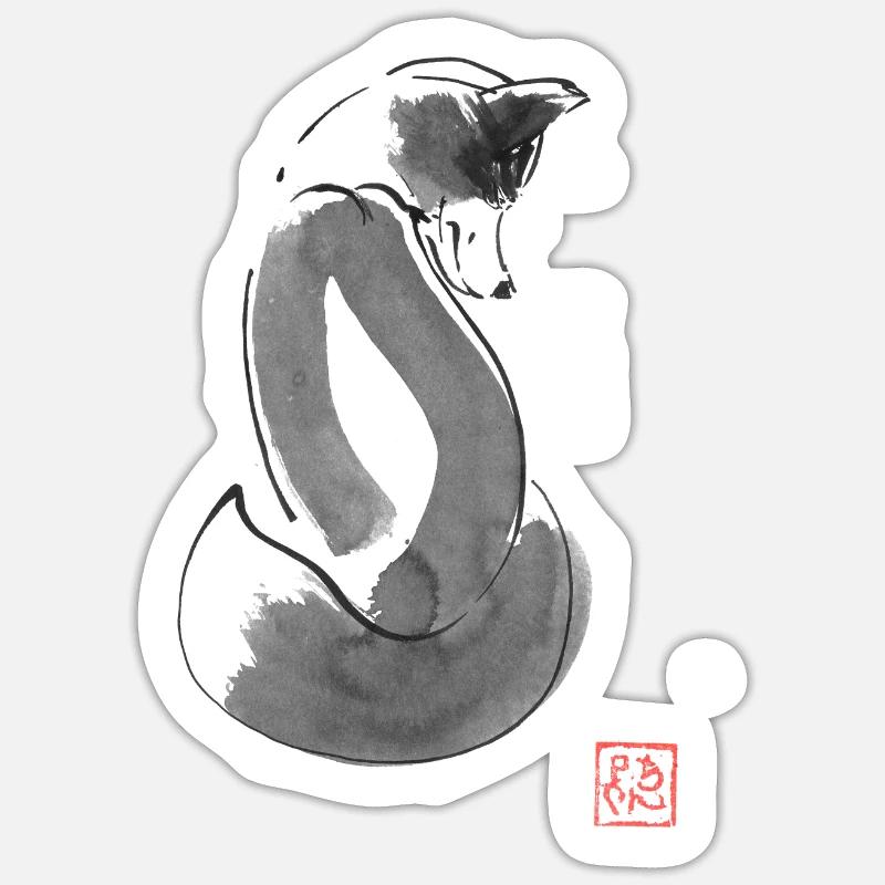 Fox Simple Sticker size S (10 x 10 cm)