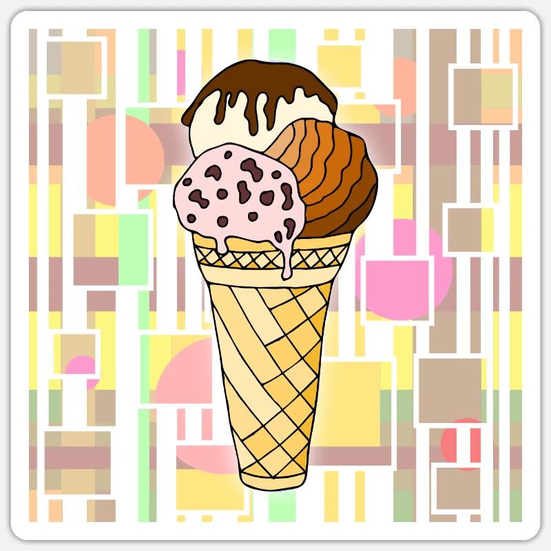 Eis Sticker Größe S (10 x 10 cm)