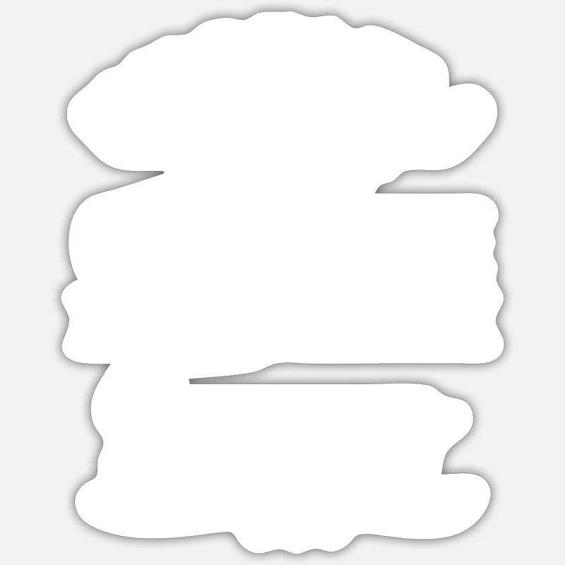 Probleme Reaktion Kein Problem Egal - Sticker Größe S (10 x 10 cm) - Mattweiß