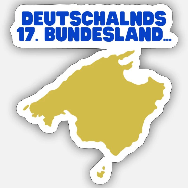 Mallorca merch Sticker Größe S (10 x 10 cm)