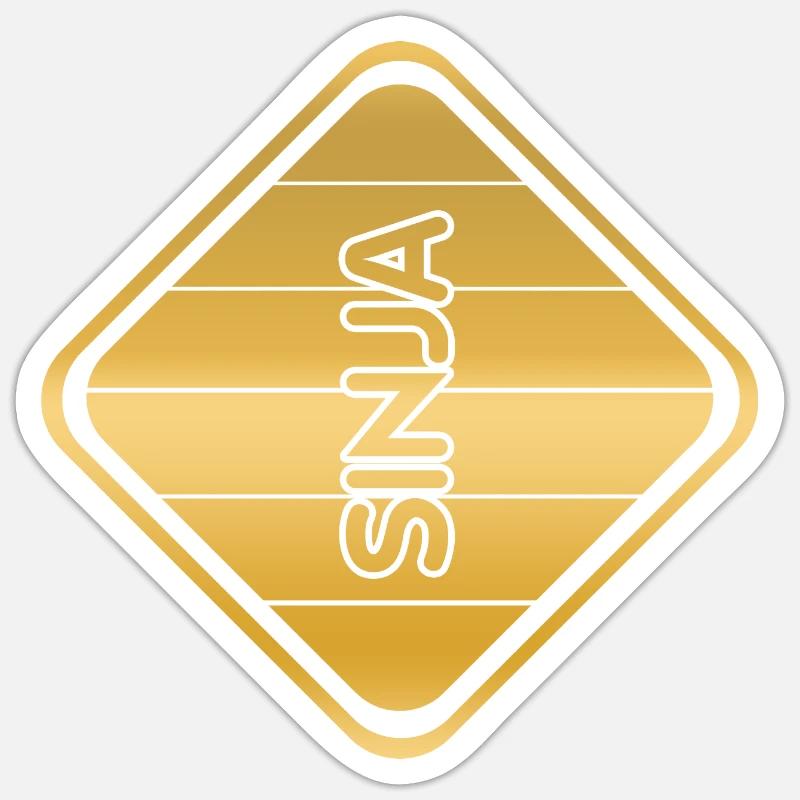 Épouse Sinja - Sticker taille S (10 x 10 cm) - blanc mat