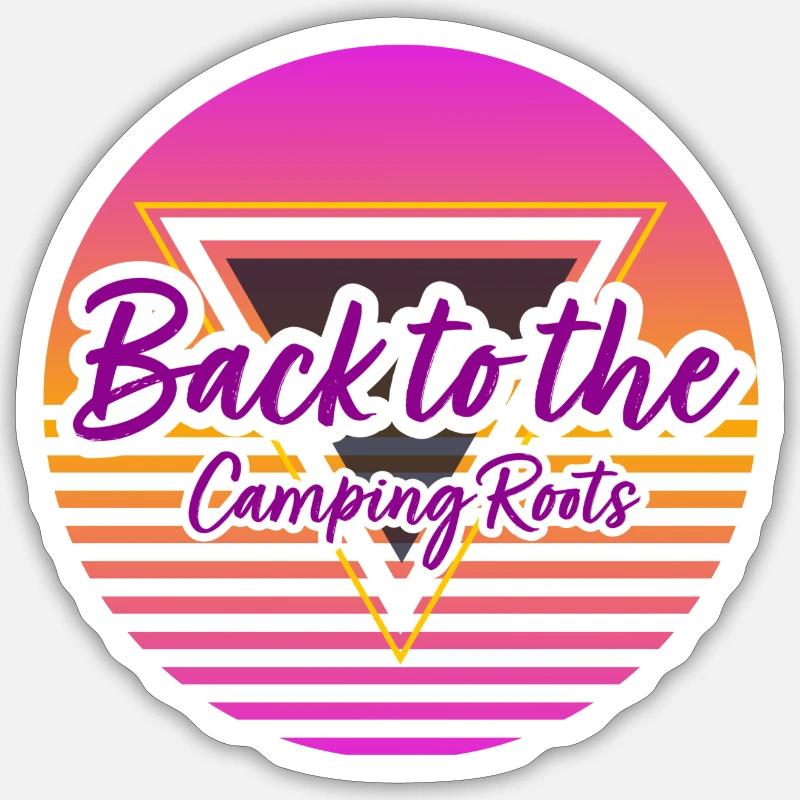 L.C Camper - Sticker Größe S (10 x 10 cm) - Mattweiß