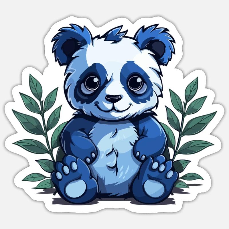 Cute Comic Panda Sticker size S (10 x 10 cm)
