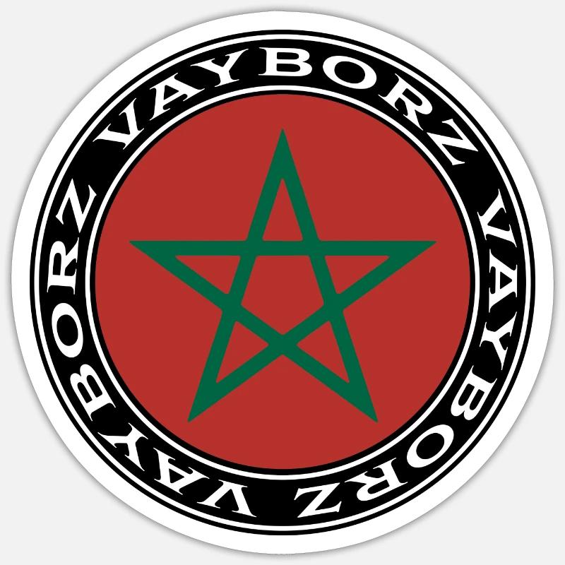 Marokko Vayborz - Sticker Größe S (10 x 10 cm) - Mattweiß