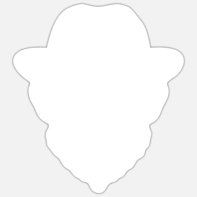 Monkey Monkey Monkey Face Jungle - Sticker size S (10 x 10 cm) - white matte