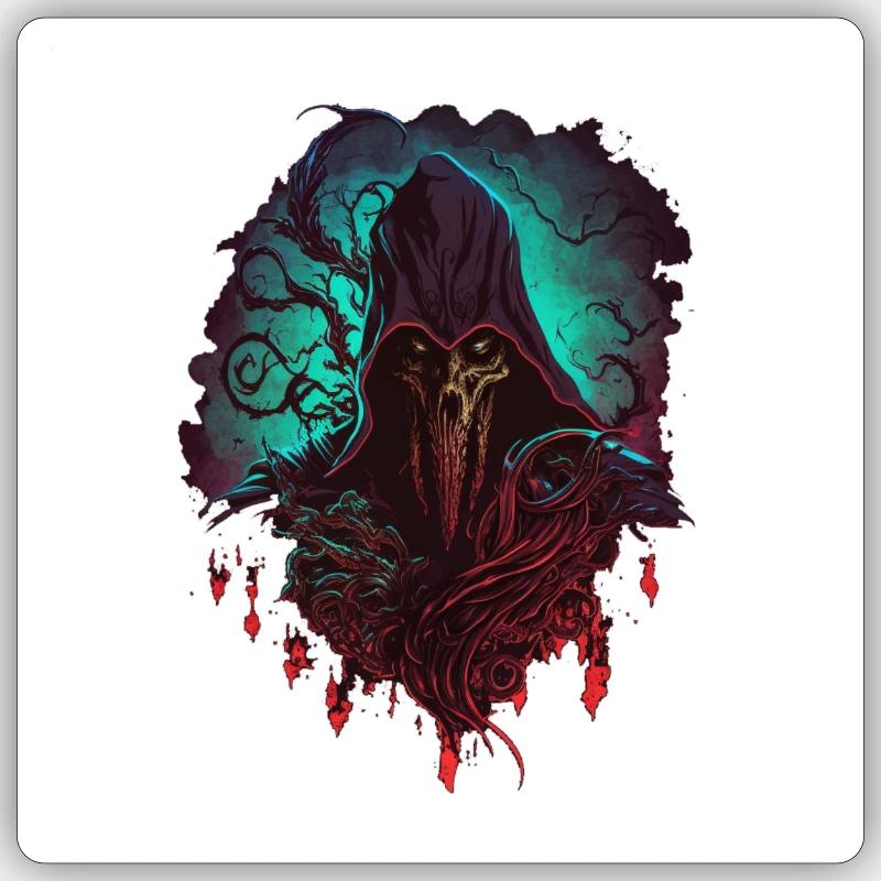 Vecna - Sticker Größe S (10 x 10 cm) - Mattweiß