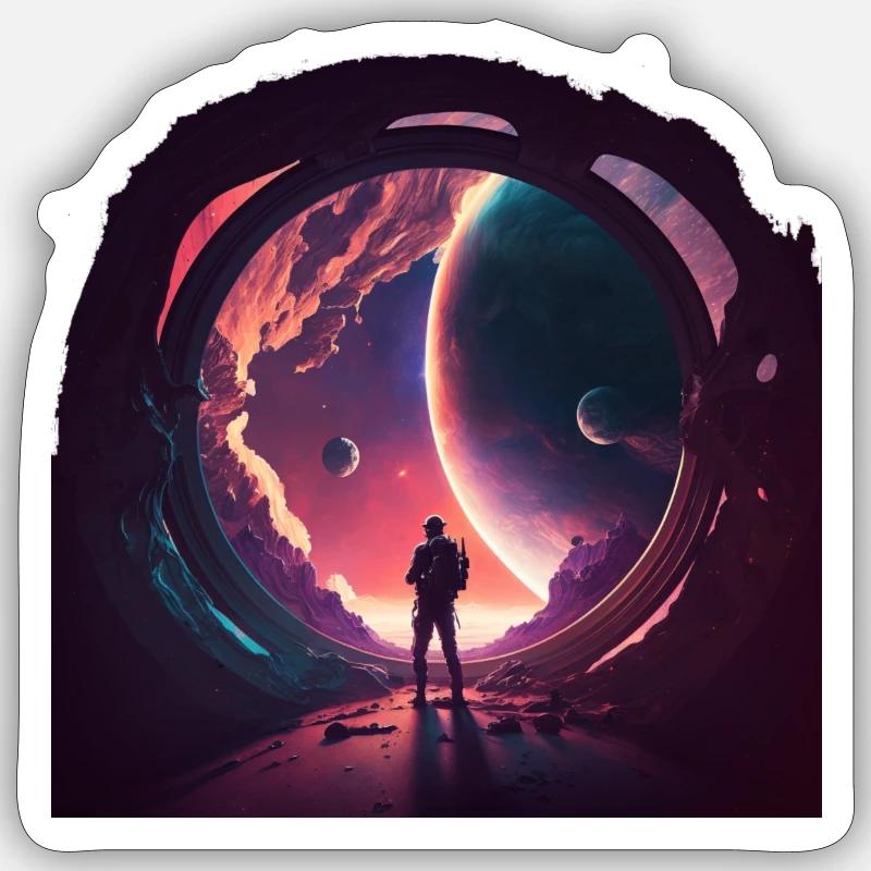 fin de l’espace Sticker taille S (10 x 10 cm)