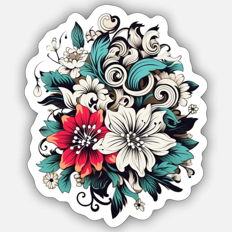 Mandala project - Sticker size S (10 x 10 cm) - white matte