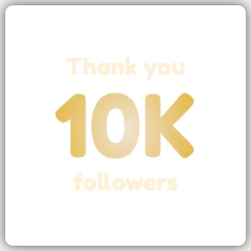 10K Sticker Größe S (10 x 10 cm)