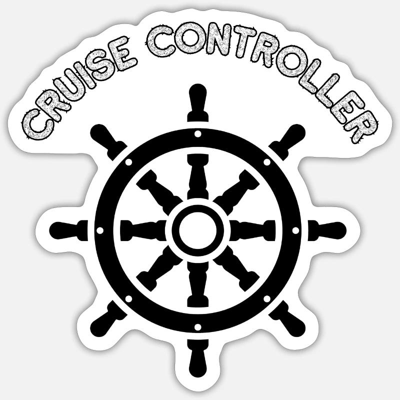 Contrôleur de croisière | Commandement de l’eau Sticker taille S (10 x 10 cm)
