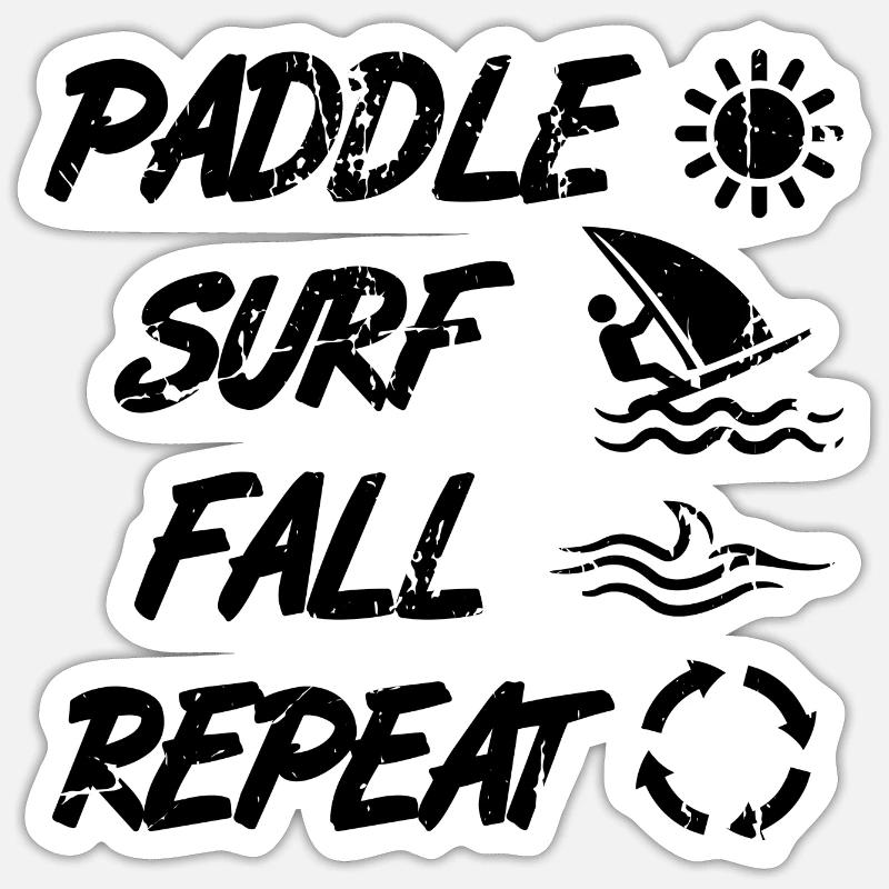 Techniques de planche à voile - Sticker taille S (10 x 10 cm) - blanc mat