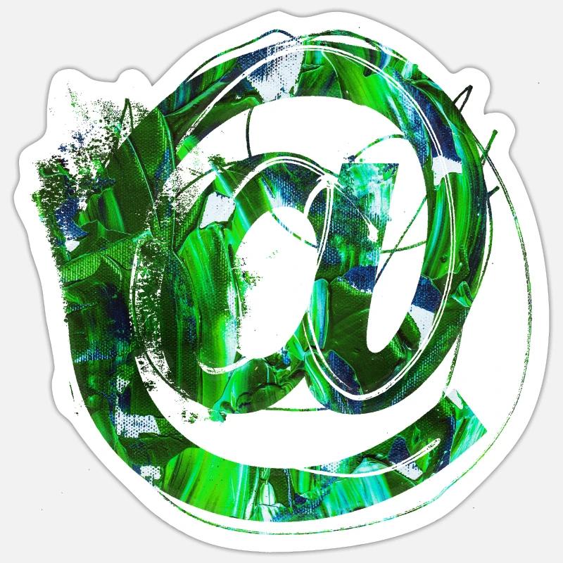 Internet email www drôle de mème grunge tech leters Sticker taille S (10 x 10 cm)