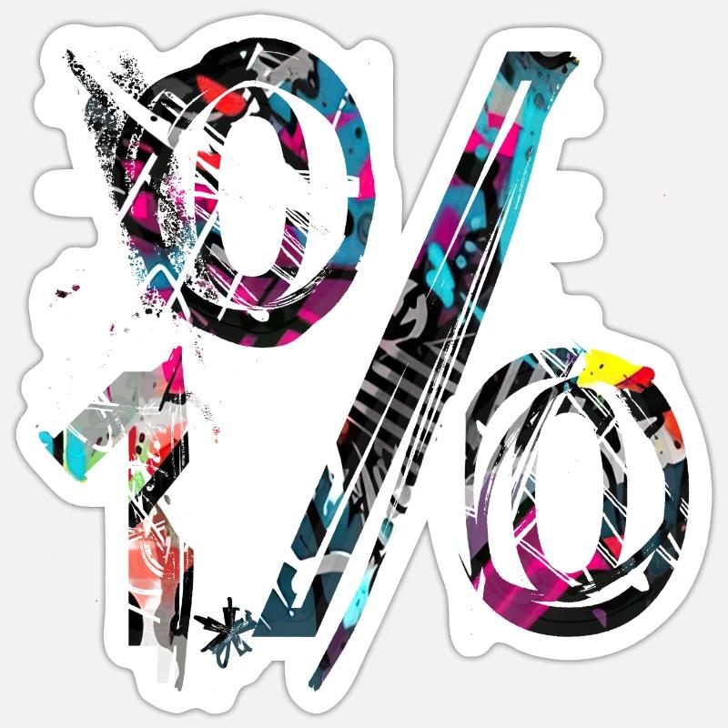 Internet email www drôle de mème grunge tech leters Sticker taille S (10 x 10 cm)