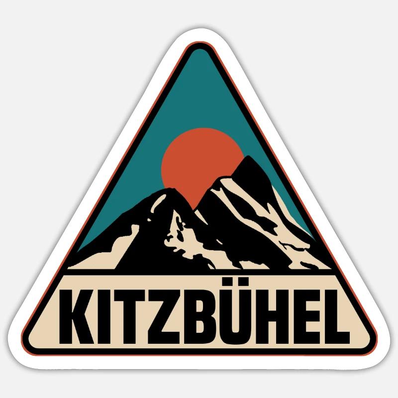 Kitzbühel - Sticker Größe S (10 x 10 cm) - Mattweiß