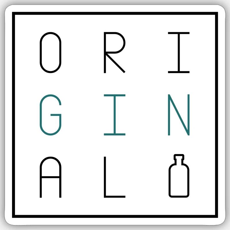 OriGINal - Sticker Größe S (10 x 10 cm) - Mattweiß