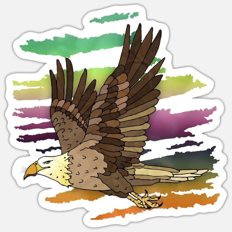 Vogel Sticker Größe S (10 x 10 cm)