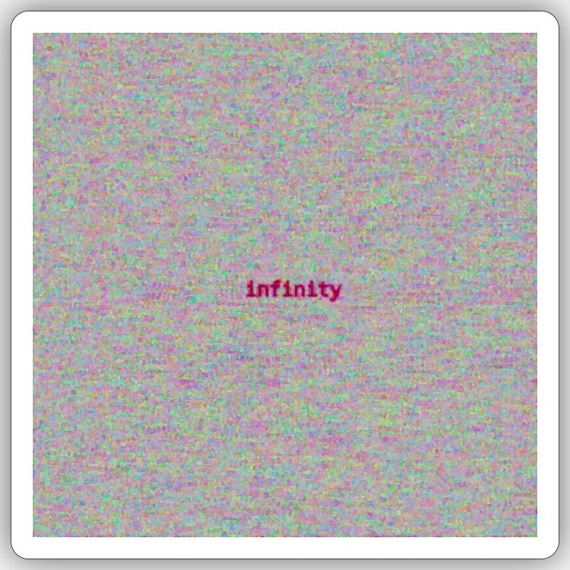 Infinity Hallyday Sticker Größe S (10 x 10 cm)