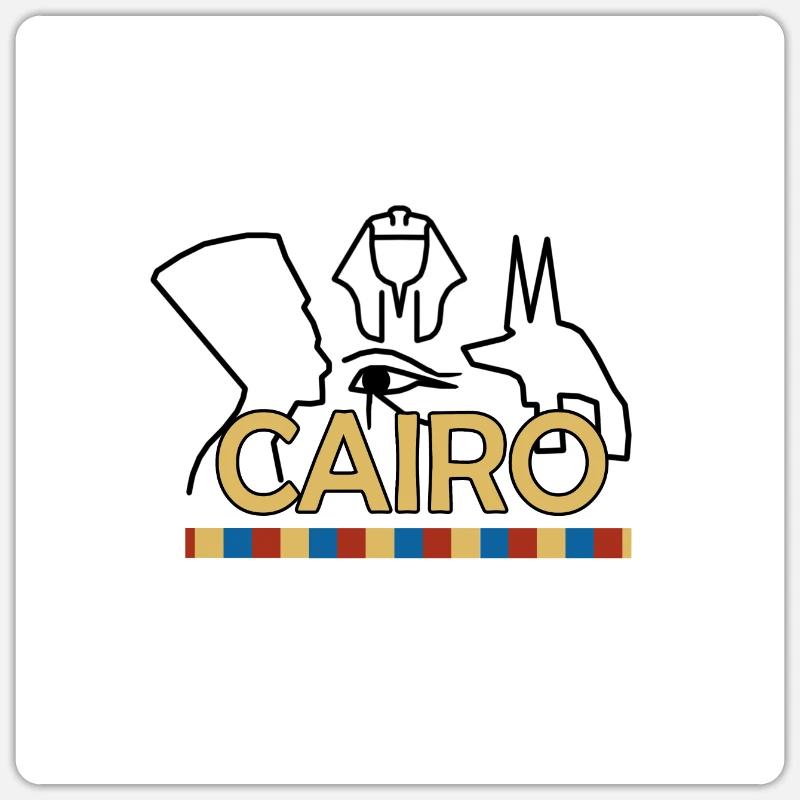 Cairo Sticker size S (10 x 10 cm)