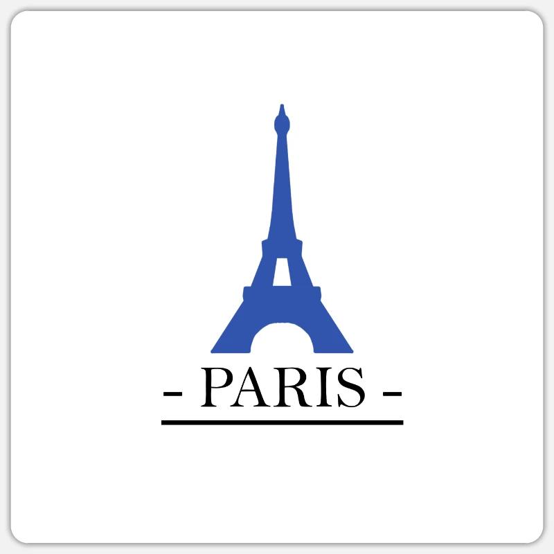 Paris - Sticker size S (10 x 10 cm) - white matte