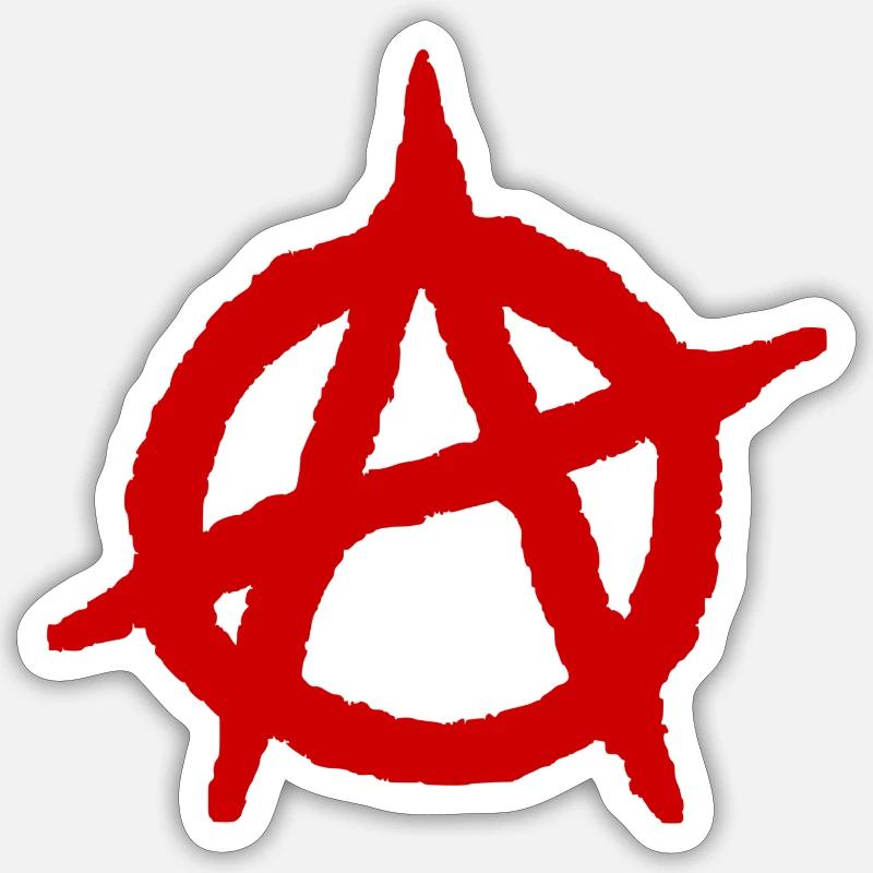 Anarchy - Sticker size S (10 x 10 cm) - white matte