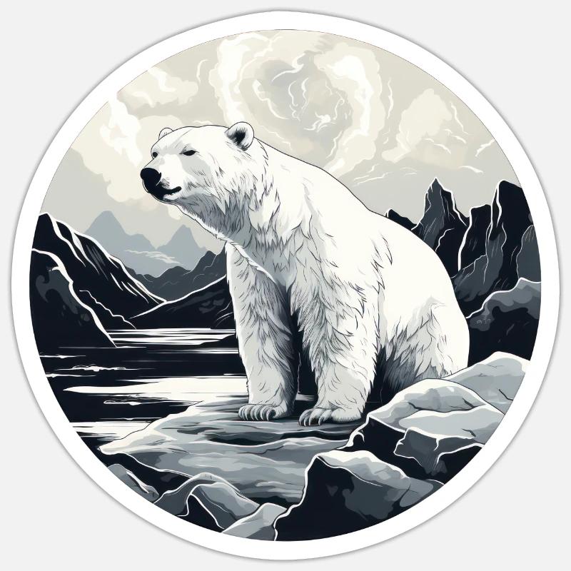 Eisbär Sticker Größe S (10 x 10 cm)