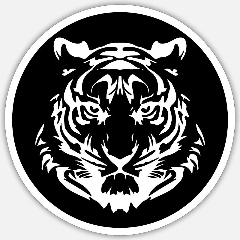 tiger Sticker size S (10 x 10 cm)