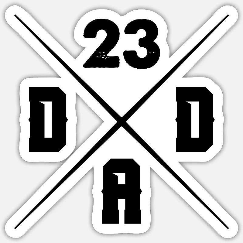 dad 23 Sticker size S (10 x 10 cm)
