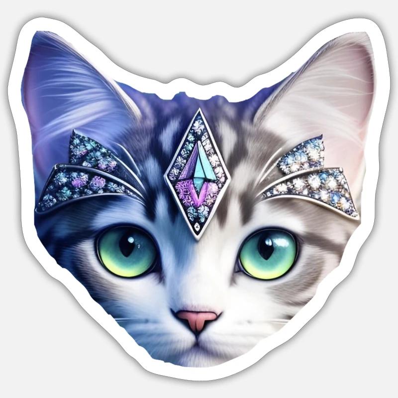 chat Sticker taille S (10 x 10 cm)