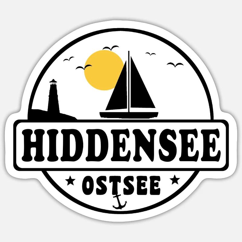 Hiddensee Sticker Größe S (10 x 10 cm)
