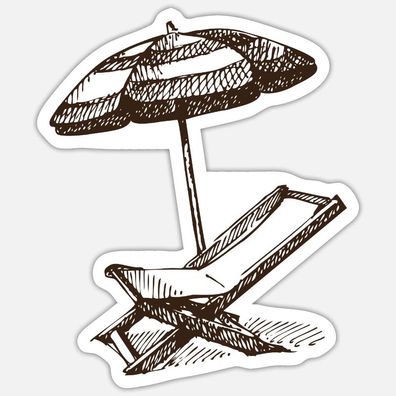Sommer - Sticker Größe S (10 x 10 cm) - Mattweiß