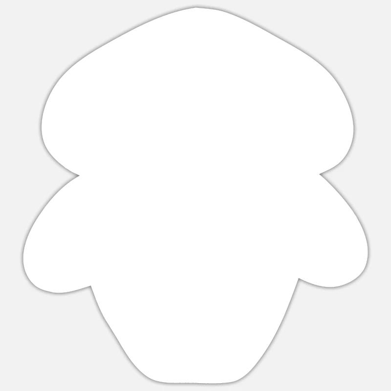 Champignon Cueilleur de champignons Champignons Champignons - Sticker taille S (10 x 10 cm) - blanc mat