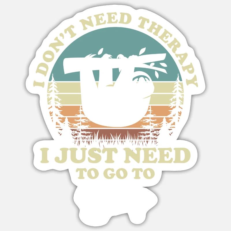Sleeping, slumber, lazy, resting - Sticker size S (10 x 10 cm) - white matte