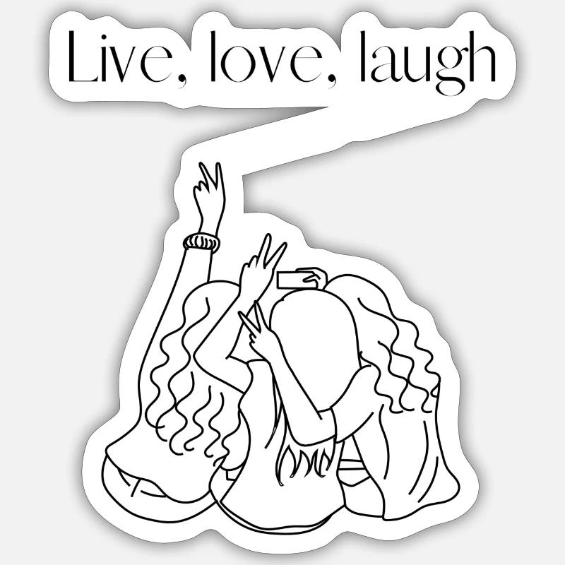 Sticker Größe S (10 x 10 cm) - 