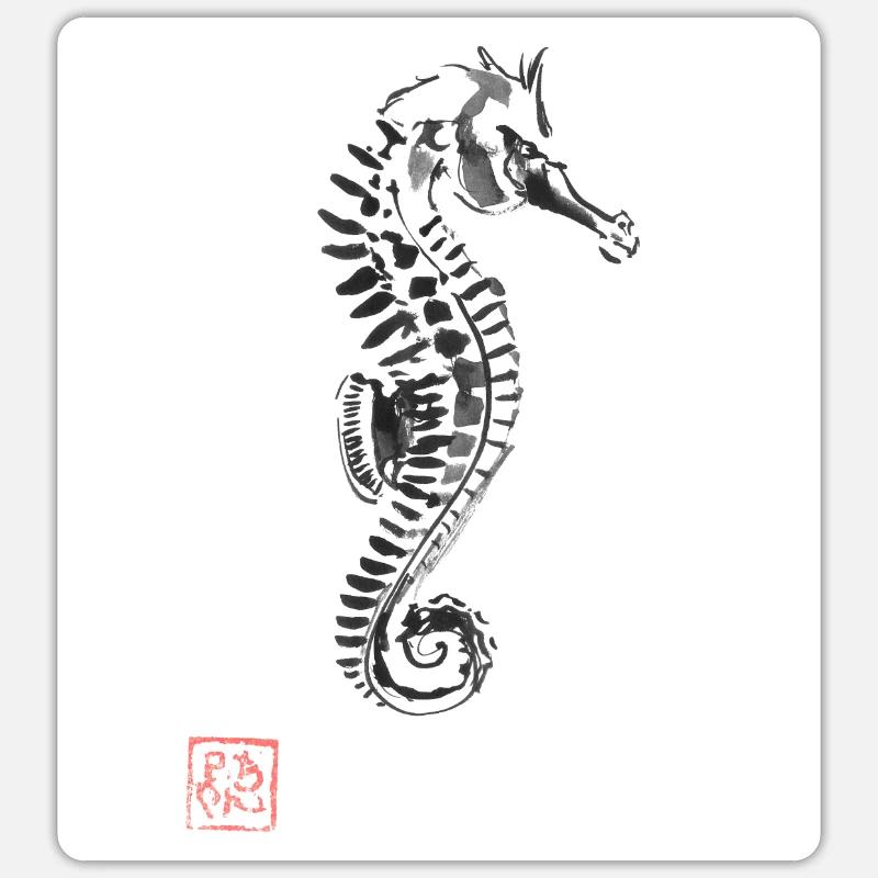 Seepferdchen Sticker Größe S (10 x 10 cm)