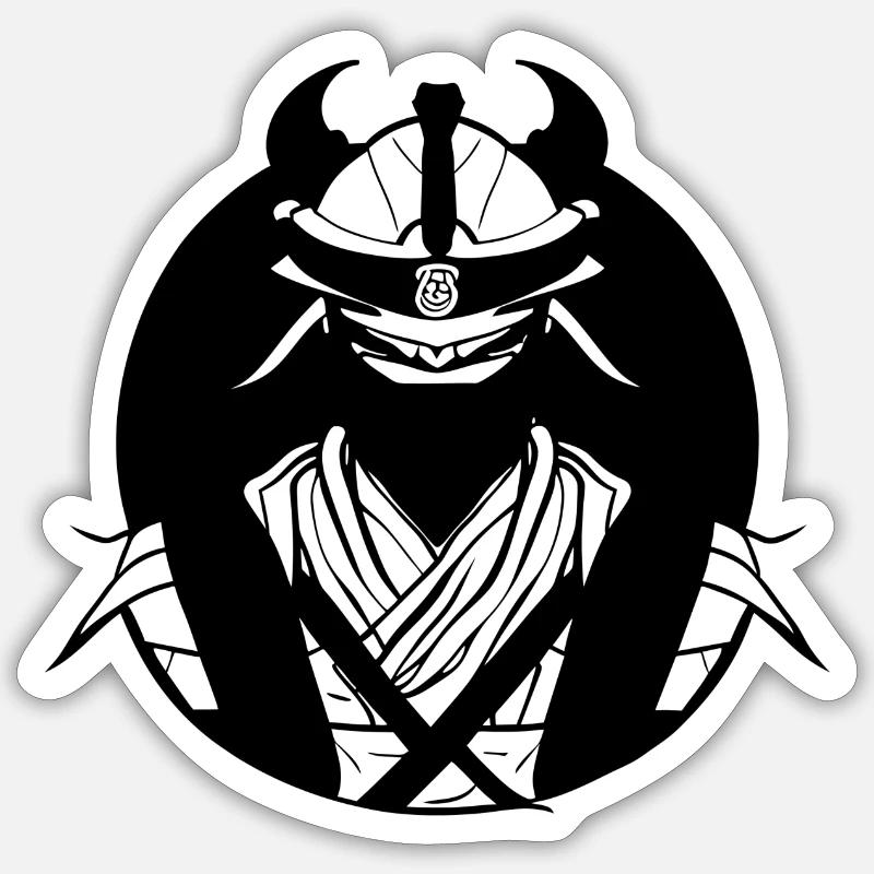 Samurai Sticker Größe S (10 x 10 cm)
