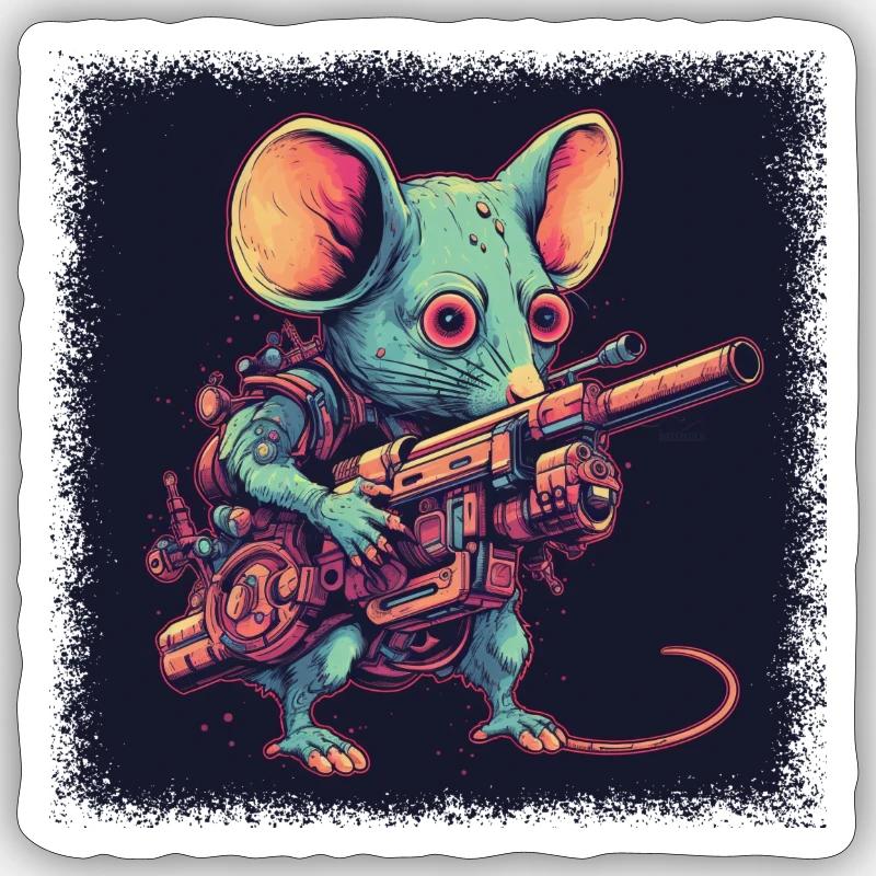 corpse cottondrawstringbag its alright animal Sticker size S (10 x 10 cm)