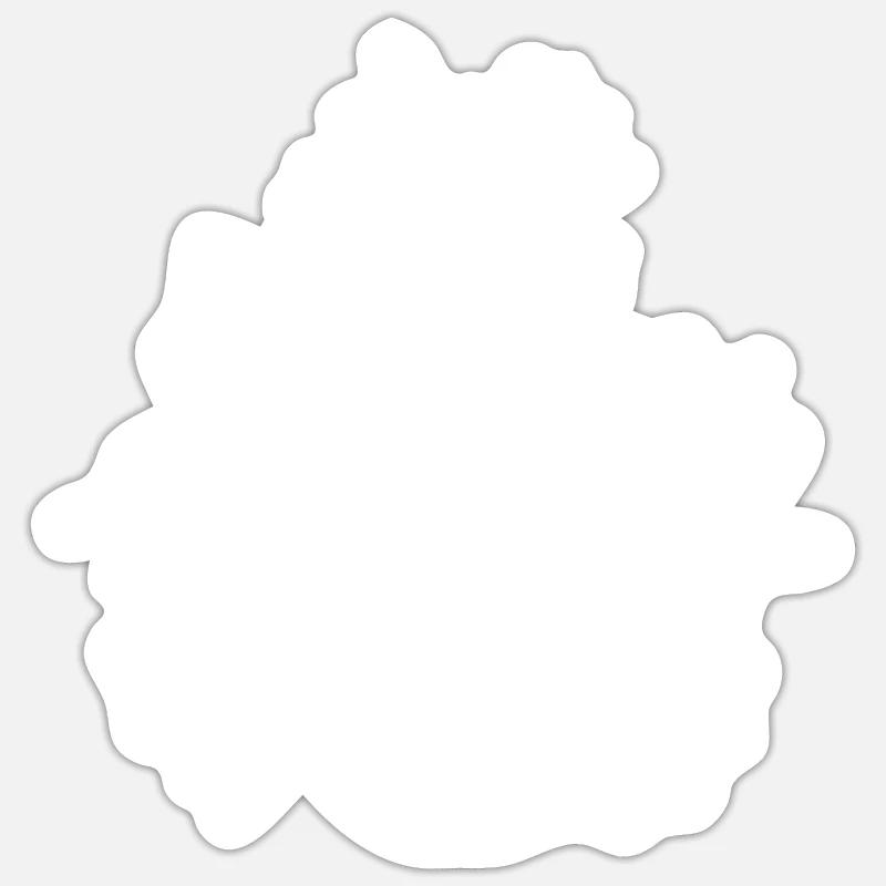 Ananas - Sticker taille S (10 x 10 cm) - blanc mat