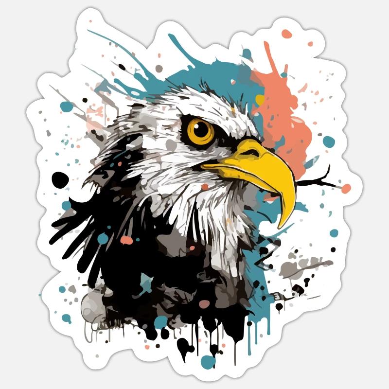 Goro the eagle Sticker size S (10 x 10 cm)