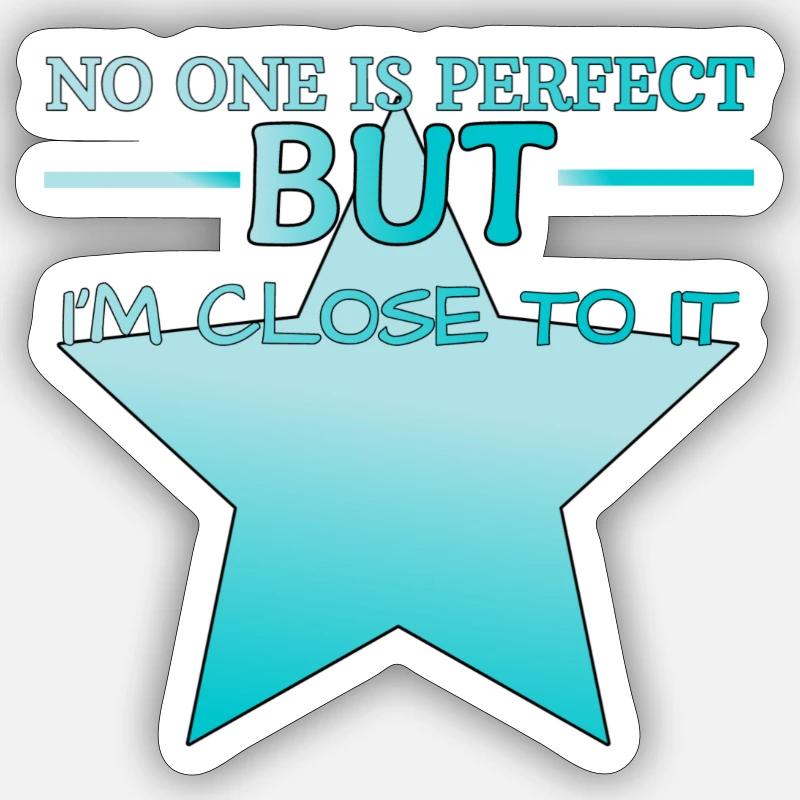 Self confidence Sticker size S (10 x 10 cm)