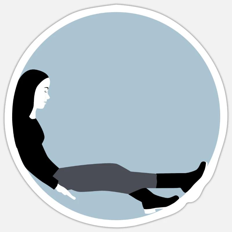 Bubble - Sticker taille S (10 x 10 cm) - blanc mat