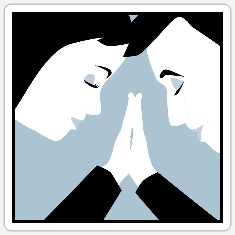 Connexion - Sticker taille S (10 x 10 cm) - blanc mat