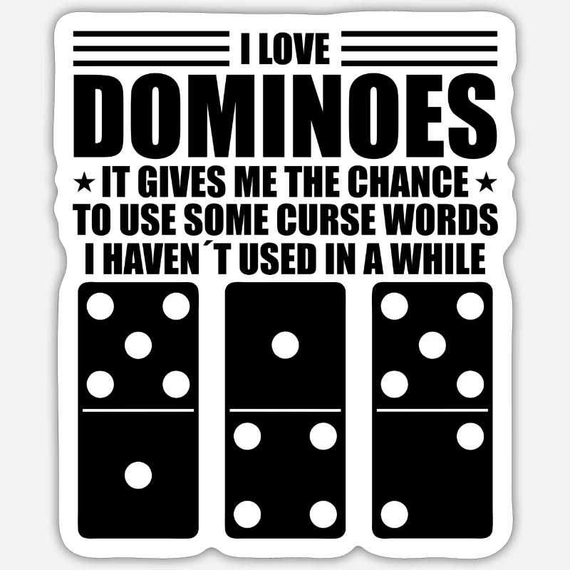 Conception de domino Sticker taille S (10 x 10 cm)