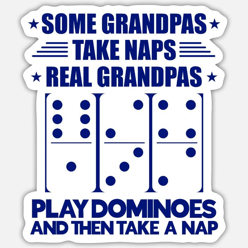 Conception de domino - Sticker taille S (10 x 10 cm) - blanc mat