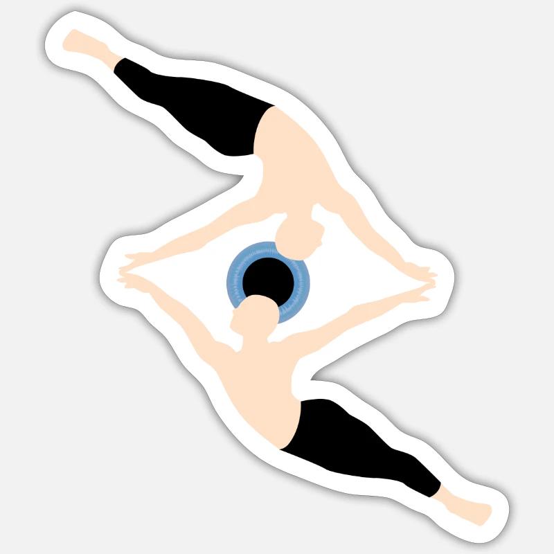 Eye - Sticker taille S (10 x 10 cm) - blanc mat
