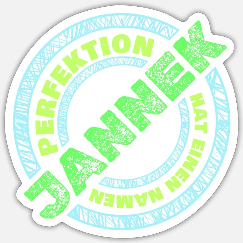 Perfektion Jannek Sticker Größe S (10 x 10 cm)