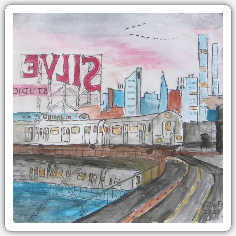 Silvercup Studios Sticker Größe S (10 x 10 cm)