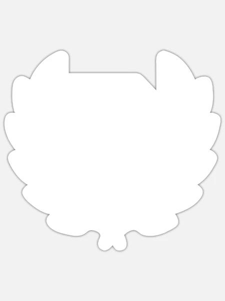 Sport-Brief - Sticker Größe S (10 x 10 cm) - Mattweiß