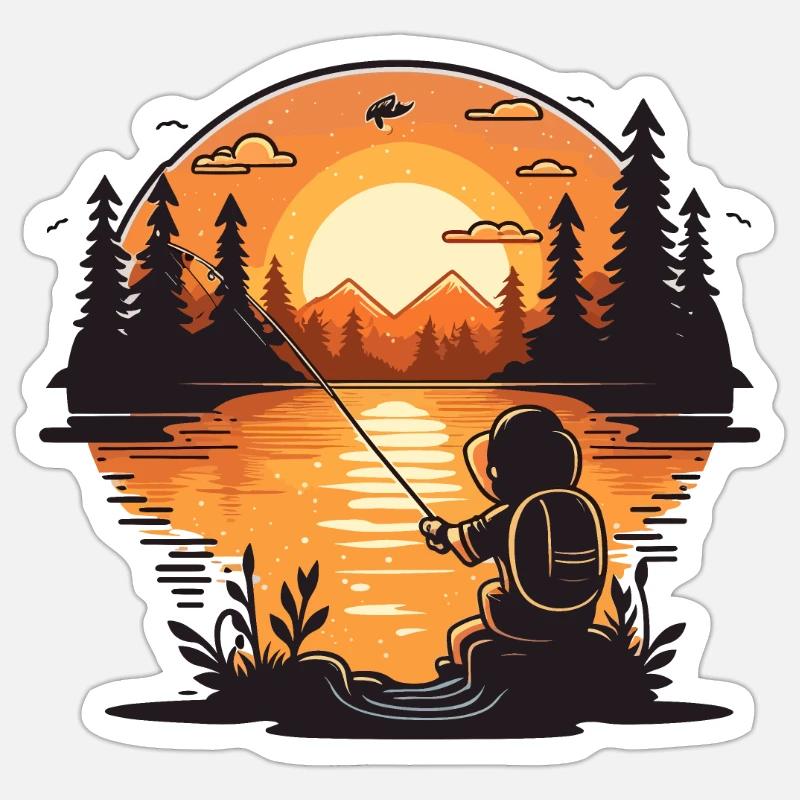 Early Risers Catch - Sticker size S (10 x 10 cm) - white matte
