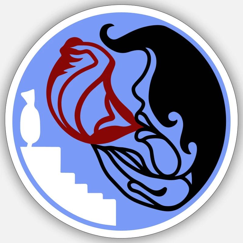 Lebewohl. Friedvoller Abschied im Loslassen - Sticker Größe S (10 x 10 cm) - Mattweiß