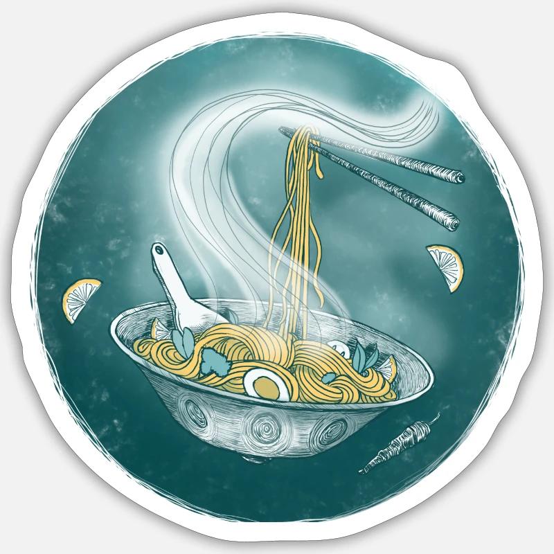 Handpan comme wok - Sticker taille S (10 x 10 cm) - blanc mat